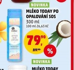 Mléko Today po opalování SOS