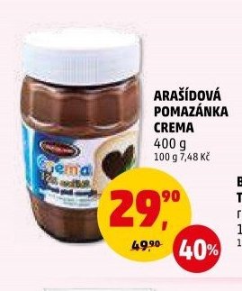 Arašídová pomazánka Crema 400 g