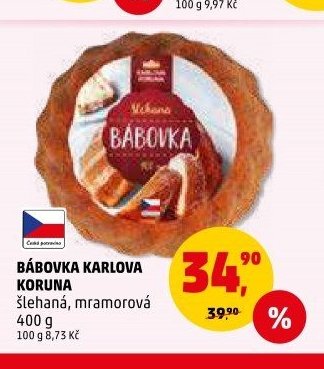 Bábovka Karlova Koruna šlehaná, mramorová 400 g