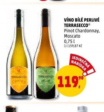 Víno bílé perlivé Terrasecco