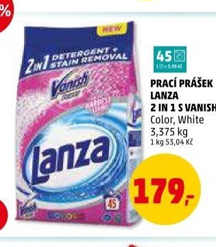 Prací prášek Lanza 2 v 1 s Vanishem