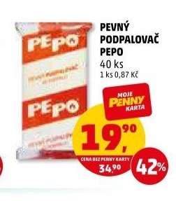 Pevný podpalovač Pepo