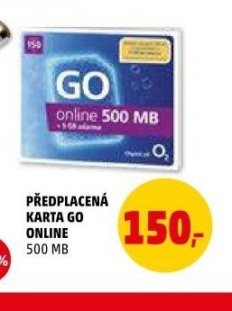 Předplacená karta GO Online