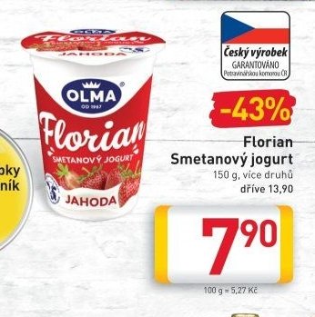 Florian Smetanový jogurt