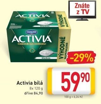 Activia bílá