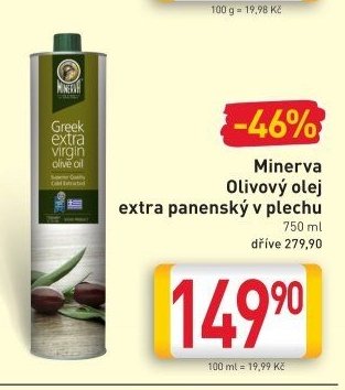Minerva Olivový olej extra panenský v plechu