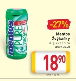 Mentos Žvýkačky