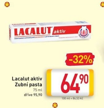 Lacalut aktiv Zubní pasta