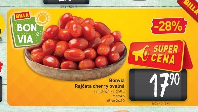 Bonvia Rajčata cherry oválná