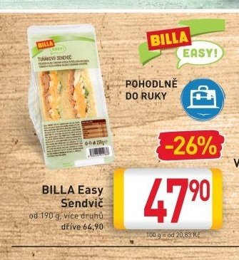 BILLA Easy Sendvič