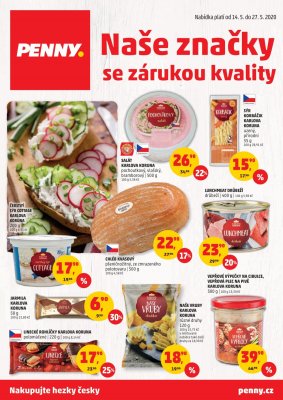 akční leták Penny Market 14.5.2020-27.5.2020