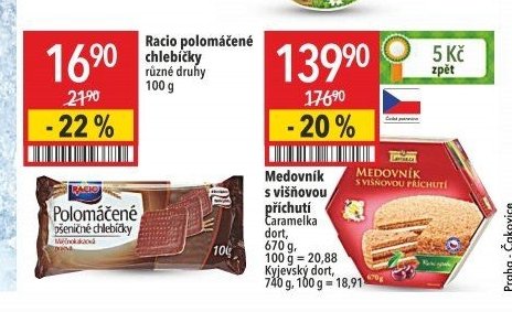 Racio polomáčené chlebíčky