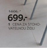 Stohovatelná židle