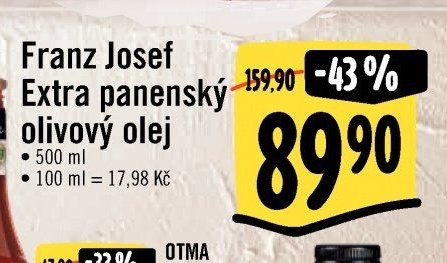 Franz Josef Extra panenský olivový olej