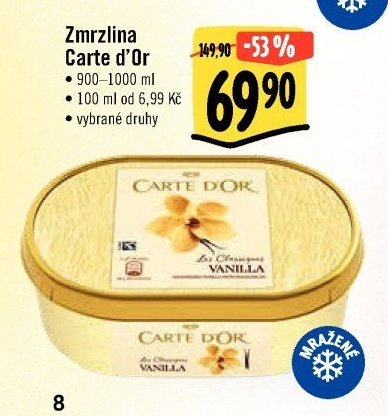 Zmrzlina Carte d'Or