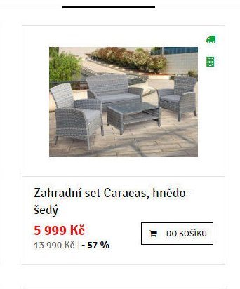 Zahradní set Caracas, hnědo-šedý - ASKO akcniletaky.com