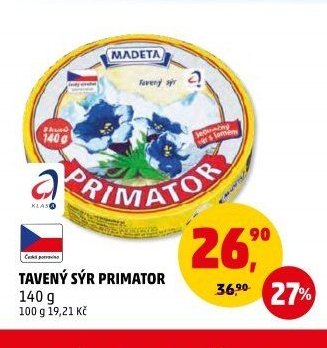 TAVENÝ SÝR PRIMATOR