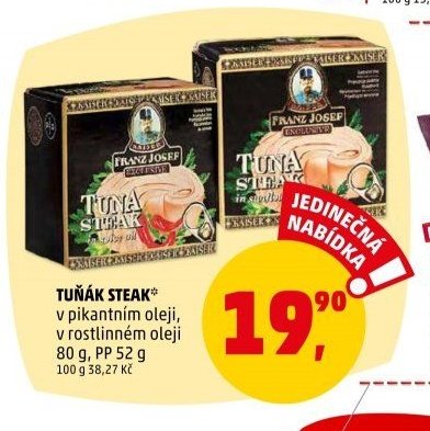 Tuňák steak Franz Josef