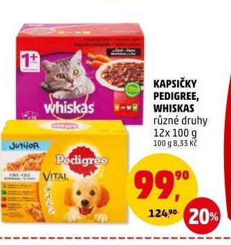 KAPSIČKY PEDIGREE, WHISKAS