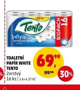 TOALETNÍ PAPÍR WHITE TENTO