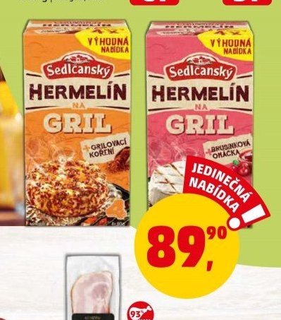 Sedlčanský Hermelín na gril