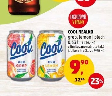 COOL NEALKO grep, lemon plech 0,33 l