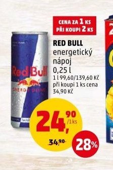 RED BULL energetický nápoj 0,25 l
