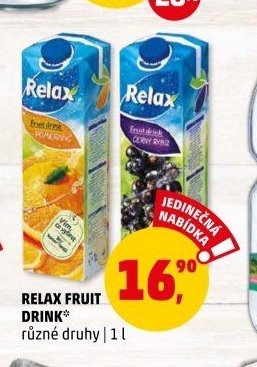 RELAX FRUIT DRINK různé druhy 1 l