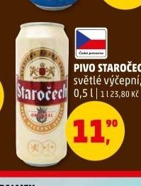 PIVO STAROČECH světlé výčepní, plech 0,5 l