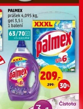PALMEX prášek 4,095 kg, gel 3,5 l