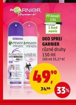 DEO SPREJ GARNIER různé druhy 150 ml