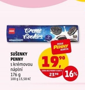 Sušenky Penny s krémovou náplní