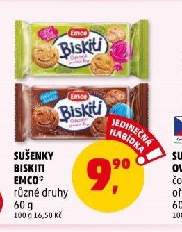 Sušenky Biskiti Emco
