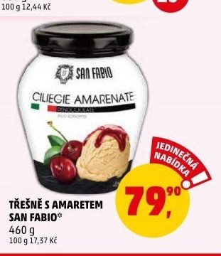 Třešně s amaretem San Fabio