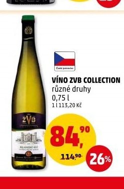 VÍNO ZVB COLLECTION různé druhy