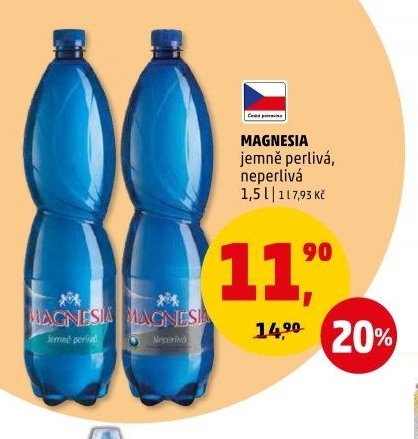 MAGNESIA jemně perlivá, neperlivá