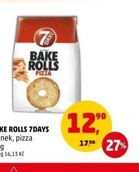 BAKE ROLLS 7DAYS česnek, pizza