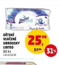 DĚTSKÉ VLHČENÉ UBROUSKY LINTEO