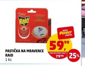 Pastička na mravence Raid