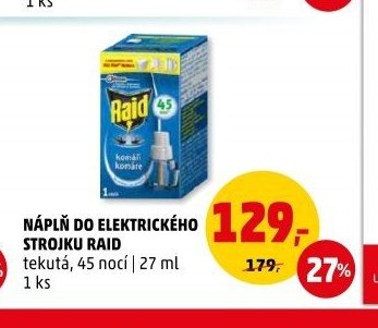Náplň do elektrického strojku Raid