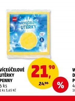 VÍCEÚČELOVÉ UTĚRKY PENNY 6 ks