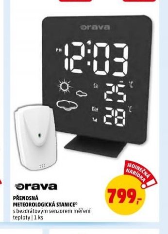 Orava přenosná meteorologická stanice