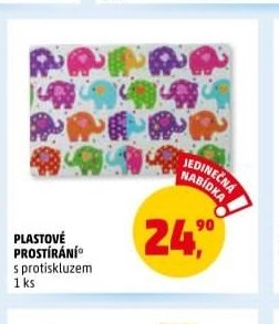 Plastové prostírání