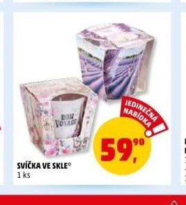 Svíčka ve skle