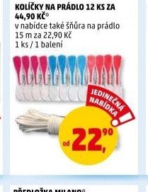 KOLIČKY NA PRÁDLO 12 KS