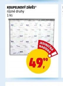 KOUPELNOVÝ ZÁVĚS