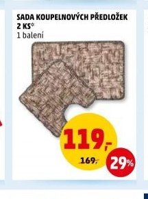 SADA KOUPELNOVÝCH PŘEDLOŽEK 2 KS