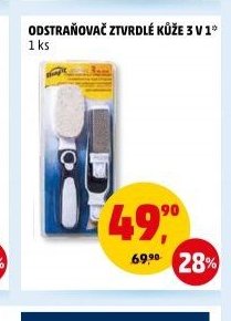 ODSTRAŇOVAČ ZTVRDLÉ KŮŽE 3 V 1