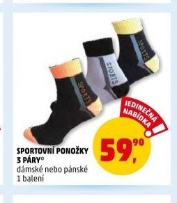 SPORTOVNÍ PONOŽKY 3 PÁRY