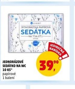 JEDNORÁZOVÉ SEDÁTKO NA WC 10 KS